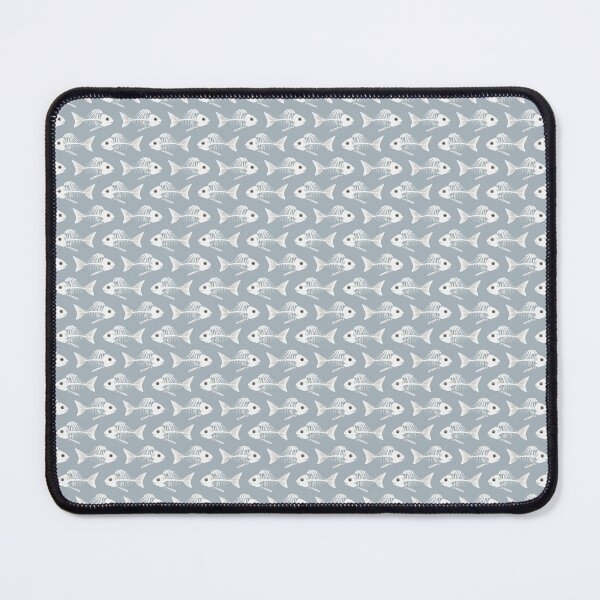 Item preview, Fish Skeleton Pattern – Cute Spooky Gothic Seamless Design designed and sold by WojcikDesigners.