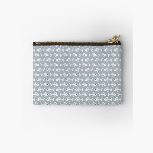 Item preview, Fish Skeleton Pattern – Cute Spooky Gothic Seamless Design designed and sold by WojcikDesigners.