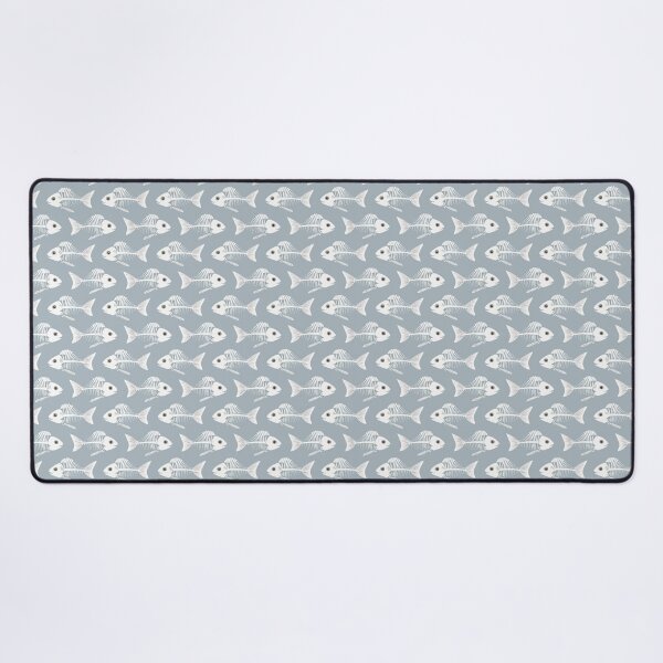Item preview, Fish Skeleton Pattern – Cute Spooky Gothic Seamless Design designed and sold by WojcikDesigners.
