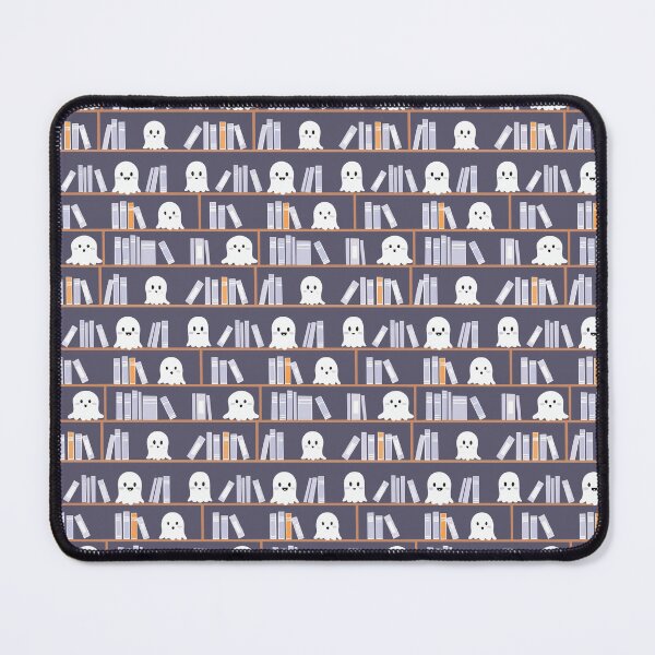 Item preview, Ghost Library Pattern – Cute Spooky Bookshelves Dark Academia Seamless Design designed and sold by WojcikDesigners.