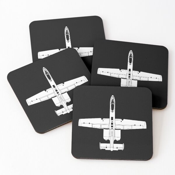 Item preview, Aircraft - USAF - A-10 Thunderbolt II - Top - BW X 300 designed and sold by Military Insignia Products.