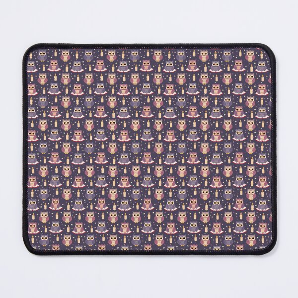 Item preview, Spooky Owl Pattern – Creepy Cute Seamless Design with Candles and Stars (Wednesday Inspired) designed and sold by WojcikDesigners.