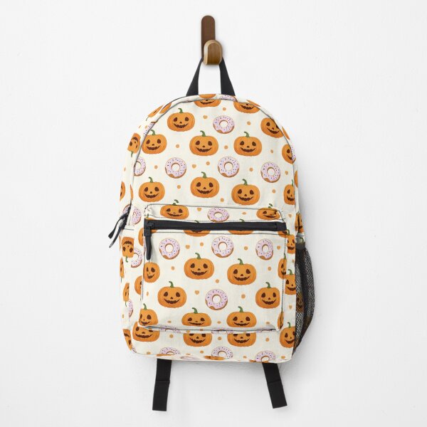 Item preview, Pumpkin Donut Seamless Pattern – Cute Spooky Halloween Food Illustration designed and sold by WojcikDesigners.