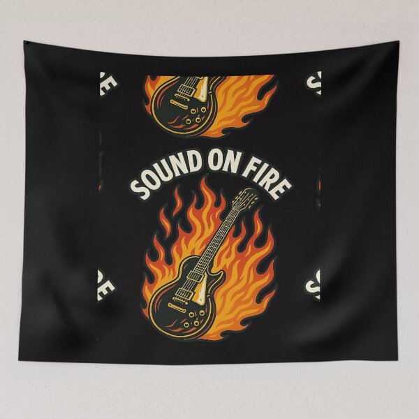 Item preview, Music Vintage Fury Heavy in Flames Metal Forged Band designed and sold by SaltySourDesig.