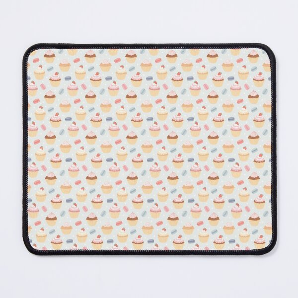 Item preview, Cupcakes and Macarons Seamless Pattern – Cute Bakery Illustration designed and sold by WojcikDesigners.