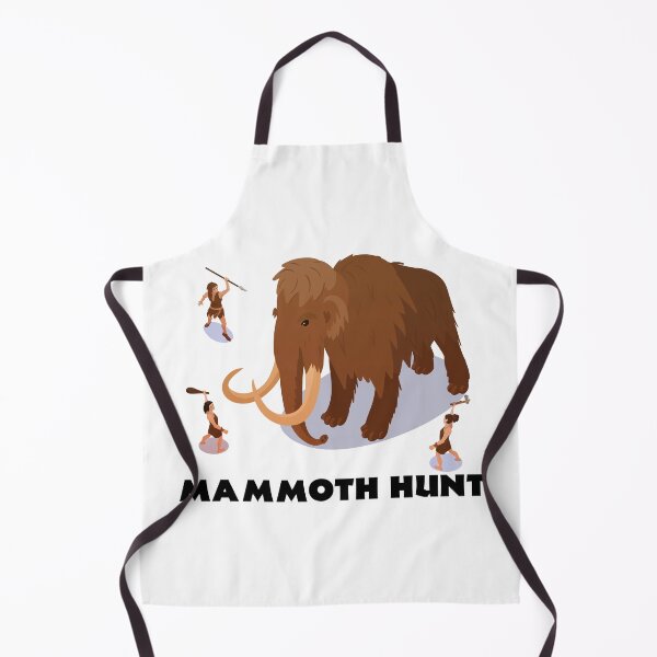 Item preview, Wooly Mammoth Hunt Prehistoric Adventure Design designed and sold by Retr0Tshirts.