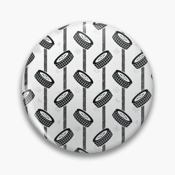 Item preview, Racing Tires Seamless Pattern – Motorsport Wheels and Tire Tracks designed and sold by WojcikDesigners.