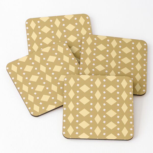 Item preview, Mustard yellow abstract geometric designed and sold by FrancesPoff.