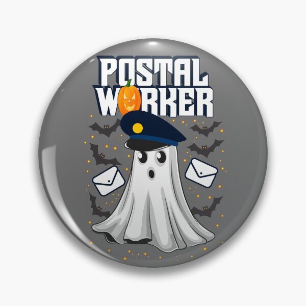 Item preview, Postal Worker Halloween Ghost – Spooky Mail Carrier Design designed and sold by ArtsyExplorer.