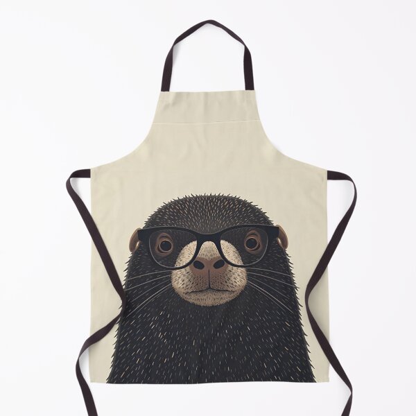Item preview, Cute Mole with Glasses – Woodland Animal Illustration designed and sold by CuriousCherry.