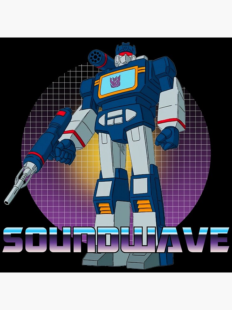 Soundwave G1 Classic Retro Robot Artwork