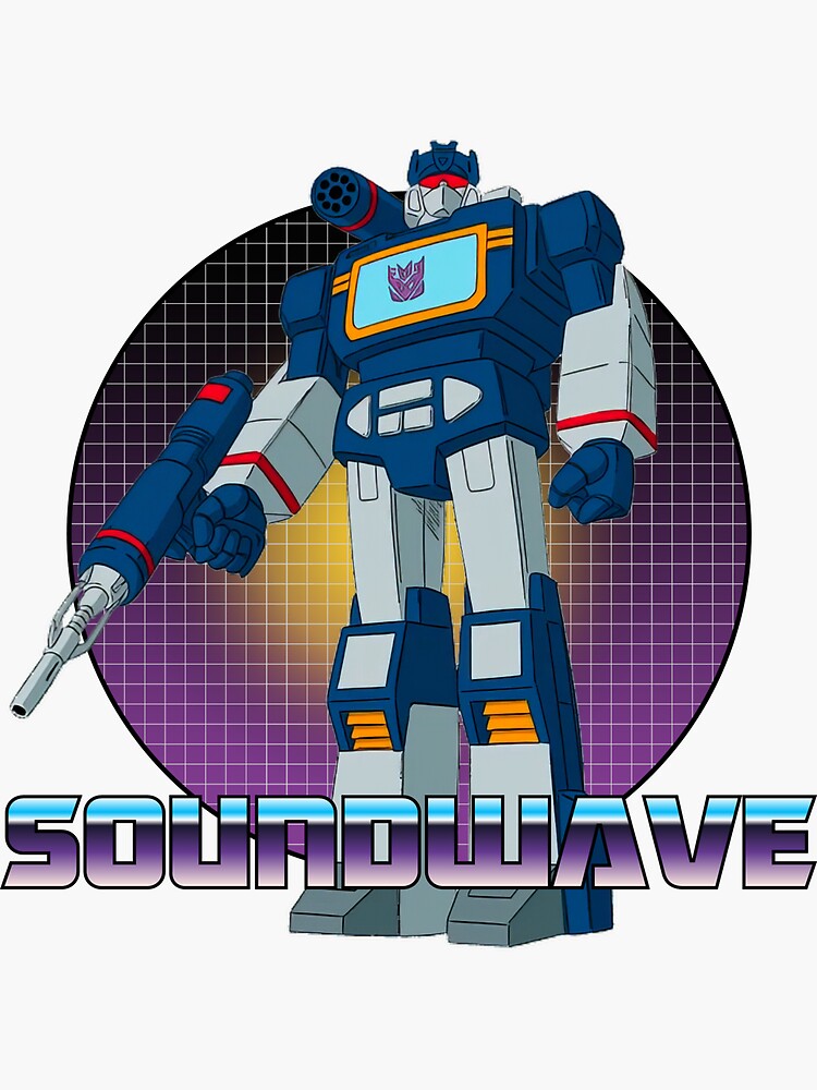 Soundwave G1 Classic Retro Robot Artwork