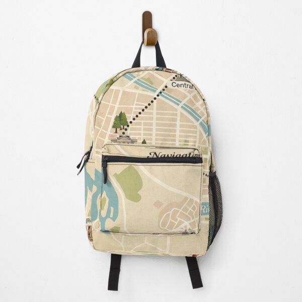 Item preview, Migration Map Urban Birds Path Vintage Map designed and sold by GenNextPrint.