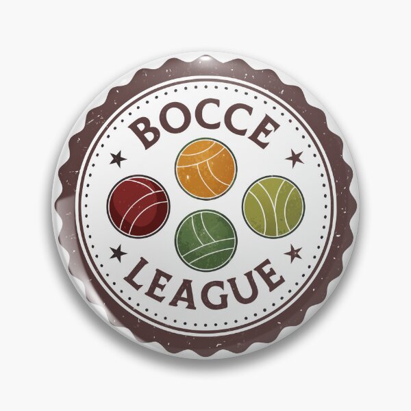 Item preview, Retro Bocce League – Vintage Badge Design with Bocce Ball Set designed and sold by VividOrganica.