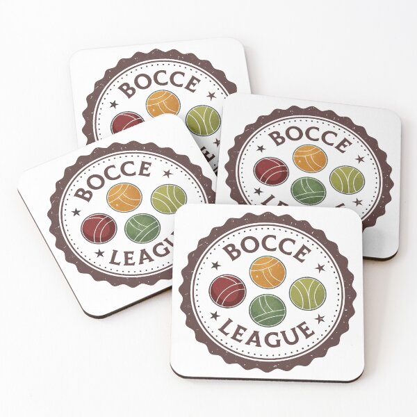 Item preview, Retro Bocce League – Vintage Badge Design with Bocce Ball Set designed and sold by VividOrganica.