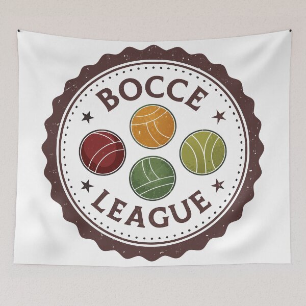 Item preview, Retro Bocce League – Vintage Badge Design with Bocce Ball Set designed and sold by VividOrganica.