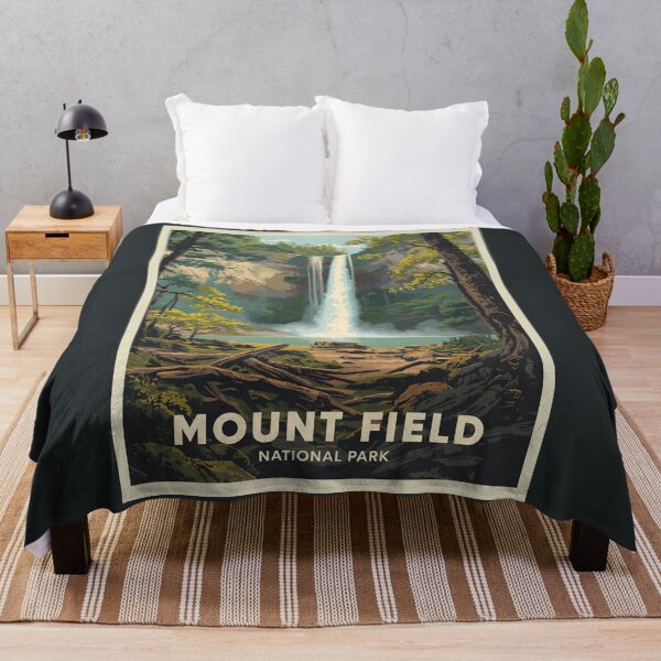 Item preview, A Vintage Illustration of Mount Field National Park - Australia designed and sold by GoodOldVintage.