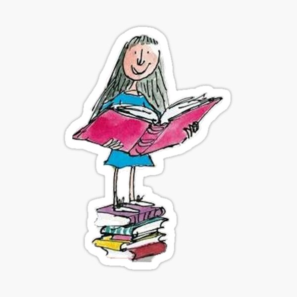 Ratón de biblioteca Matilda Pegatina