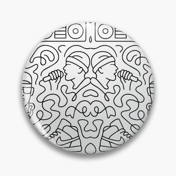 Item preview, Abstract Hip Hop One Line Art Pattern designed and sold by DKunic.