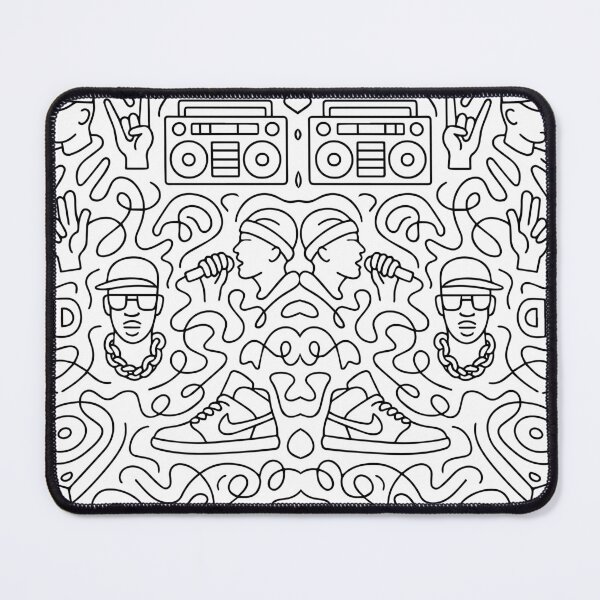 Item preview, Abstract Hip Hop One Line Art Pattern designed and sold by DKunic.