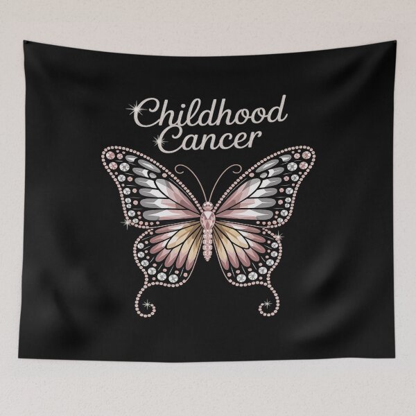 Item preview, Childhood Cancer Awareness Gold Butterfly Warrior Supporter designed and sold by Jadiantukora.