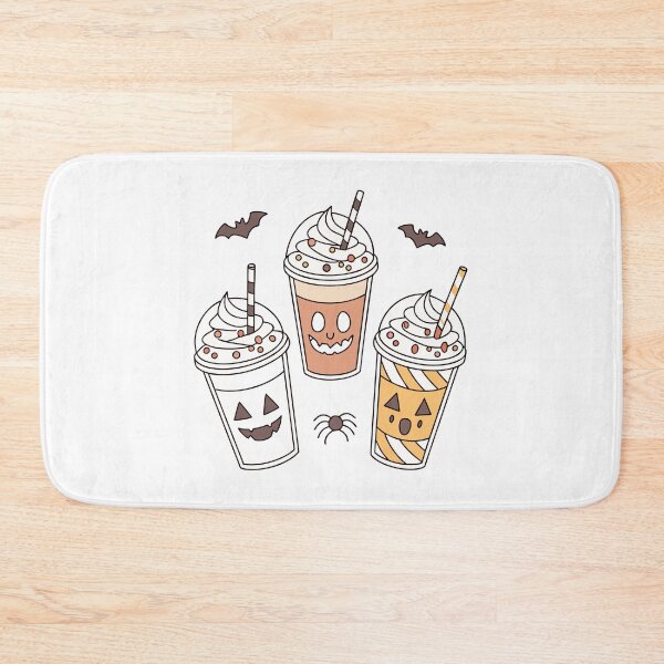 Item preview, Halloween coffee with cream and bats  designed and sold by cocomelon168.