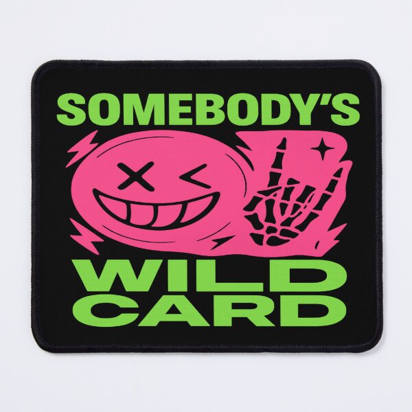 Item preview, Somebody’s Wild Card Neon Skull Smiley  designed and sold by POD DYNASTY.