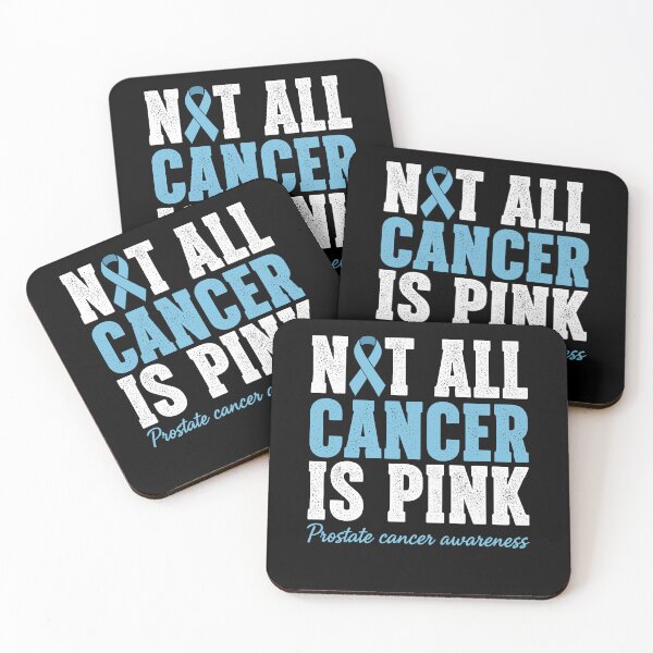 Item preview, Not All Cancer Is Pink Prostate Awareness Blue Ribbon Bold Typography designed and sold by EidosEmporiium.