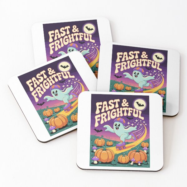 Item preview, Fast and Frightful: declares this charming halloween illustration!  designed and sold by Grang Art Artistic Designs.