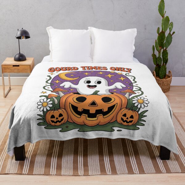 Item preview, Gourd Times Only: declares this charming retro halloween illustration! designed and sold by Grang Art Artistic Designs.