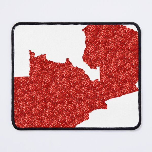 Item preview, Red Rhinestone Zambia designed and sold by TheIconSmith.