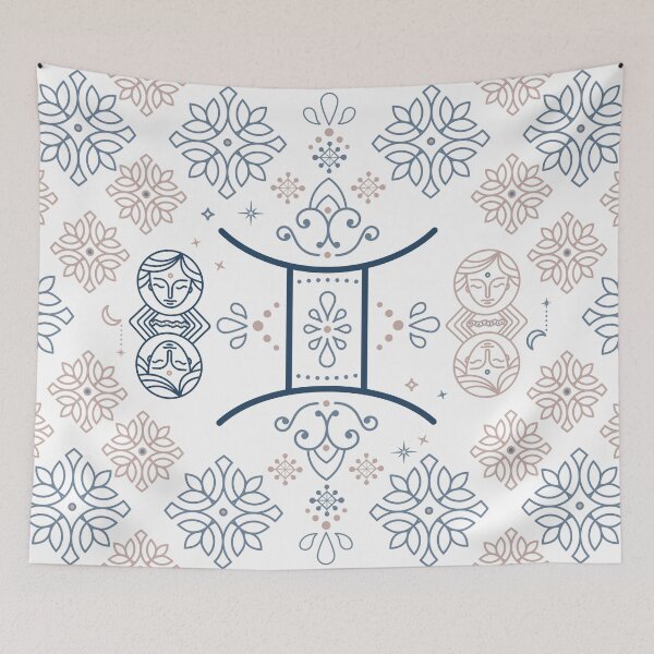 Item preview, Gemini Zodiac Seamless Pattern Modern geometric and ethnic designs for Textiles, Carpets, Tiles and Fabrics. designed and sold by KungLK.