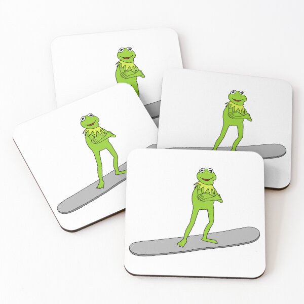 Item preview, Kermit The Frog On A Snowboard designed and sold by Animals-by-JB.