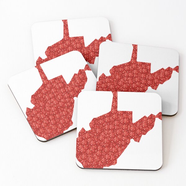 Item preview, Red Rhinestone West Virginia designed and sold by TheIconSmith.