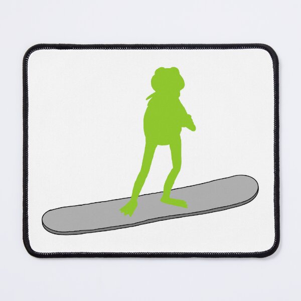 Item preview, Kermit The Frog On A Snowboard designed and sold by Animals-by-JB.