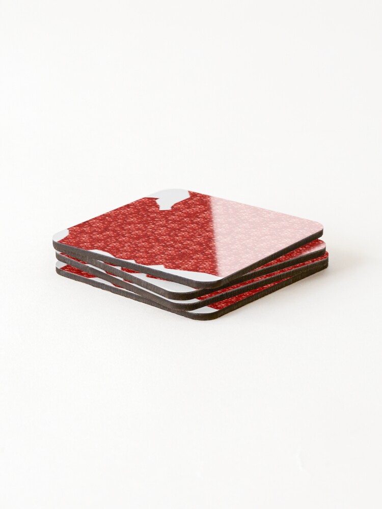 Thumbnail 4 of 5, Coasters (Set of 4), Red Rhinestone Washington designed and sold by TheIconSmith.