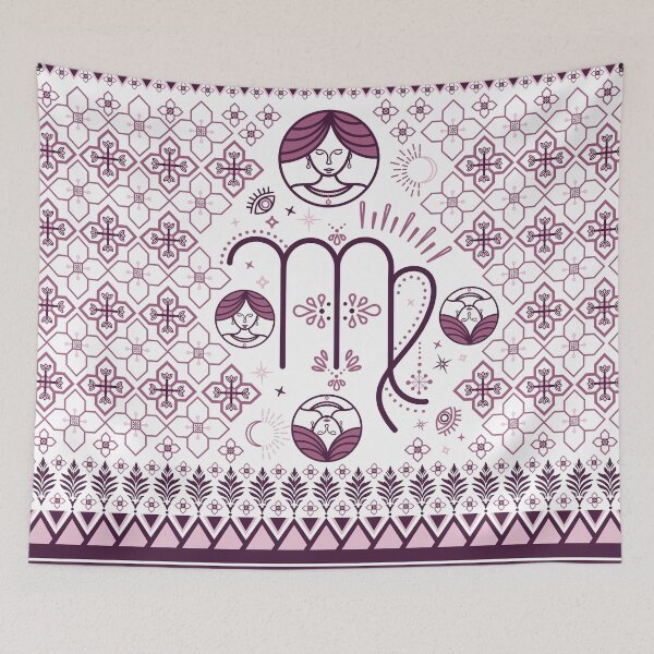 Item preview, Virgo Zodiac Seamless Pattern Modern geometric and ethnic designs for Textiles, Carpets, Tiles and Fabrics. designed and sold by KungLK.