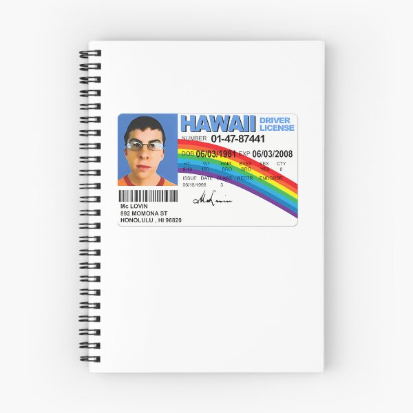Item preview, Hawall Driver License Mclovin High Quality designed and sold by AutumnHoeger.