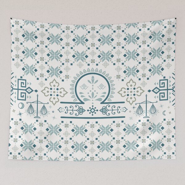 Item preview, Libra Zodiac Seamless Pattern Modern geometric and ethnic designs for Textiles, Carpets, Tiles and Fabrics. designed and sold by KungLK.