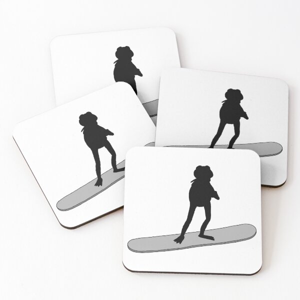 Item preview, Kermit The Frog On A Snowboard designed and sold by Animals-by-JB.