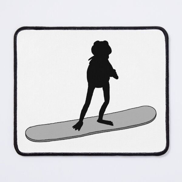 Item preview, Kermit The Frog On A Snowboard designed and sold by Animals-by-JB.