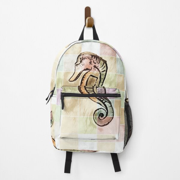Item preview, Colour grid Art Seahorse: An ocean life watercolour, pastel print on colour grid.  designed and sold by Art-by-Nade.