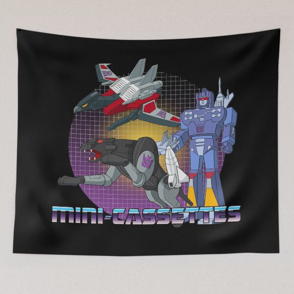 Item preview, G1 Mini-Cassettes Retro Robot Cartoon Art designed and sold by Retr0Tshirts.