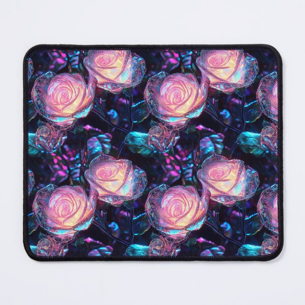 Item preview, Cyber-Floral Fusion - 3D Neon Roses designed and sold by MidArtForge.