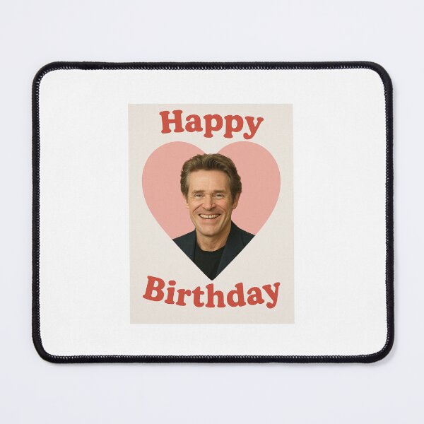 Item preview, Willem dafoe happy birthday christmas funny prank meme gift weird designed and sold by CheeseBlueprint.