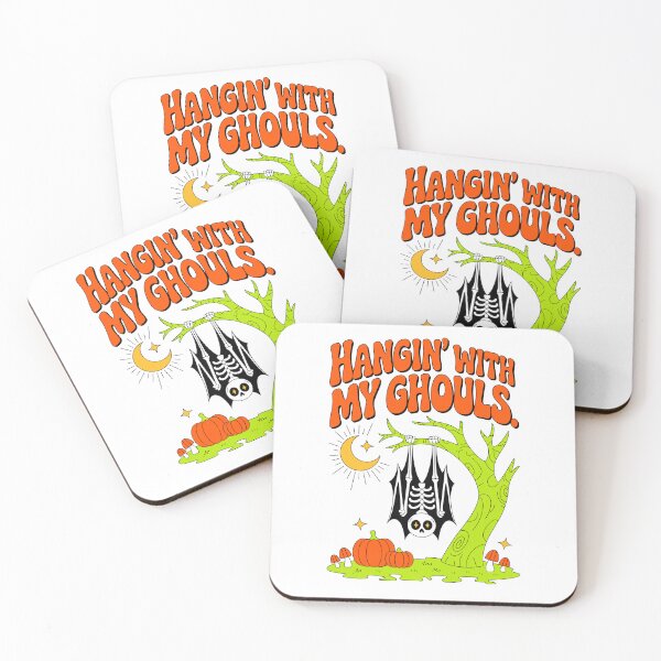 Item preview, Hangin With My Ghouls 4: declares this charming retro halloween illustration!  designed and sold by Grang Art Artistic Designs.