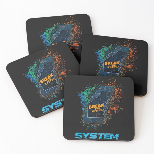 Item preview, Break the System Neon Explosion – orange-green-blue streetwear design designed and sold by ParaSiempreS.