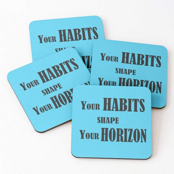 Item preview, Your Habits Shape Your Horizon – Motivational Growth Quote designed and sold by ArtNestVerse.