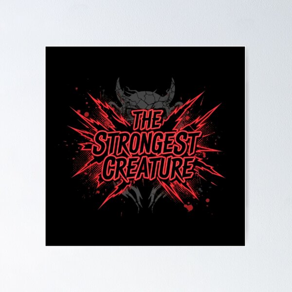 Item preview, The Strongest Creature - Red Lightning Aura designed and sold by WorstGen.