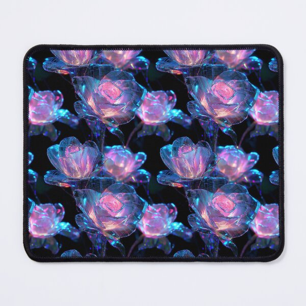 Item preview, Cyber-Floral Fusion - 3D Neon Roses designed and sold by MidArtForge.